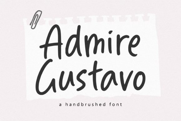 Admire Gustavo Font: A Friendly Touch for Your Brand