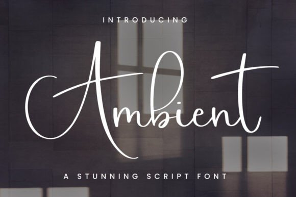 Ambient: A Handwritten Font for Editorial Elegance
