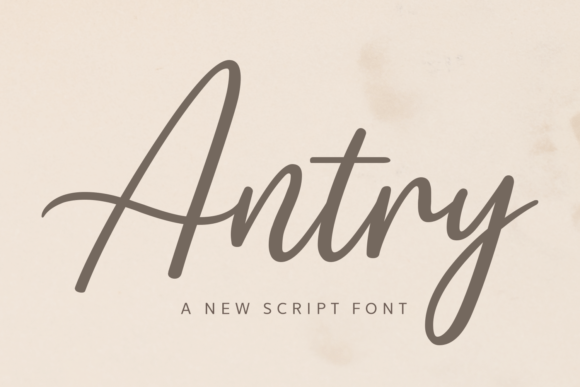 Antry: The Elegant Script Font for Clearer Campaign Messaging