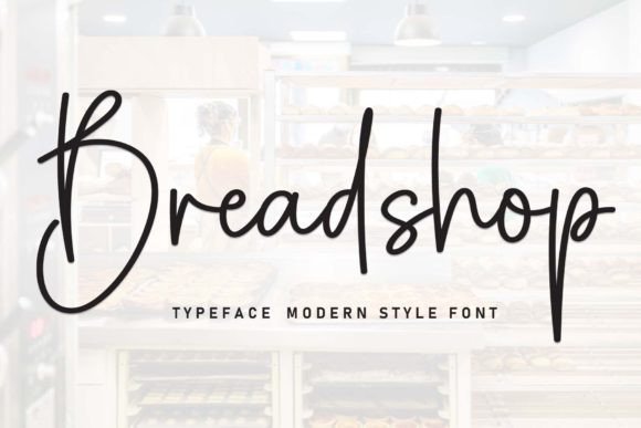 Breadshop: A Warm and Versatile Handwritten Font
