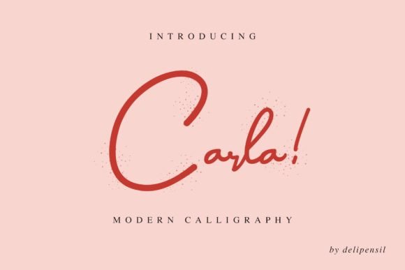 Carla Font: A Delicate Handwritten Script for Your Business Brand