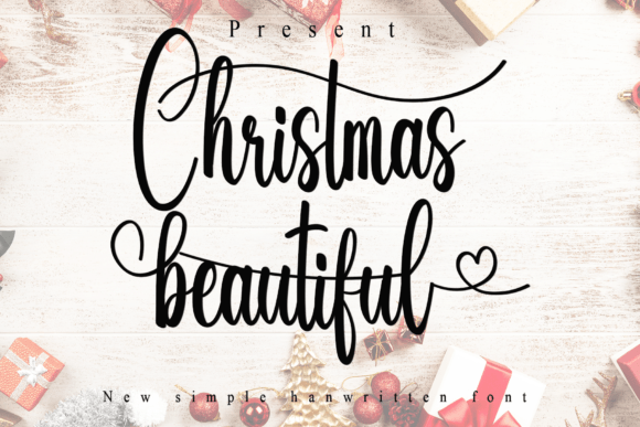 Christmas Beautiful: A Modern Calligraphy Font for Web Design
