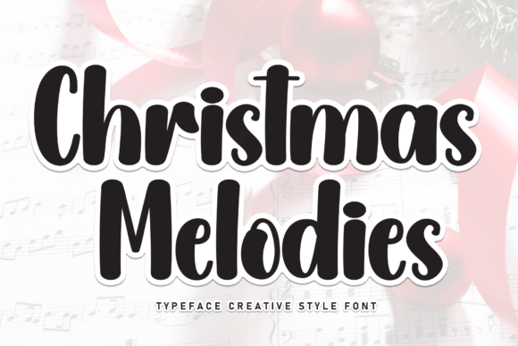 Christmas Melodies: The Handwritten Font for Makers