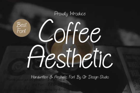 Coffee Aesthetic: A Script Font for Editorial Personality