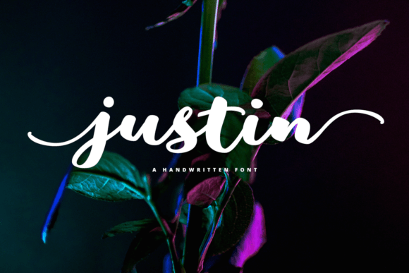 Discover Justin: A Charming Script Font for Editorial Design