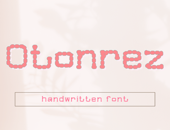 Discovering Otonrez: A Handwritten Font for Editorial Charm