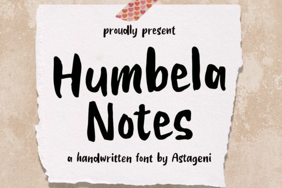 Humbela Notes: The Editorial Font That Writes with a Whisper and a Wink
