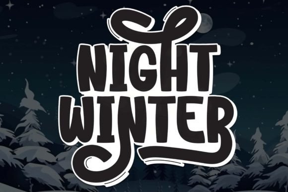 Night Winter Font: Your Secret Ingredient for Handmade Charm