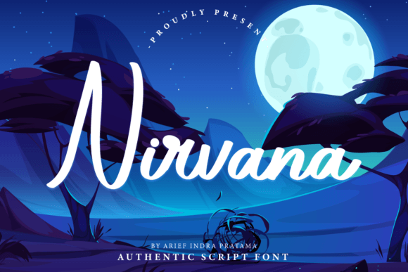 Nirvana: An Editorial Designer's Script Font for Authentic Content
