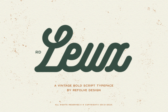 Rd Leux: A Vintage Bold Font That Strengthens Your Business Brand