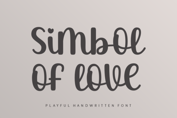 Simbol of Love: A Charming Handwritten Font for Editorial Design
