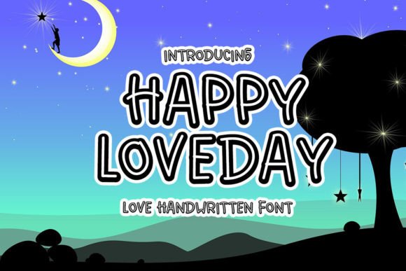 The Happy Loveday Font: A Warm, Handwritten Style for Friendly Brands