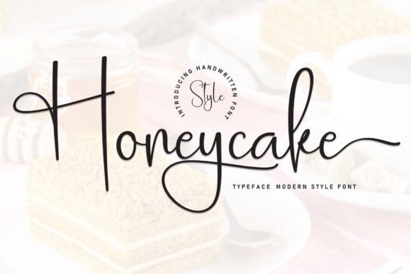 The Honeycake Font for Crafters and Product Creators