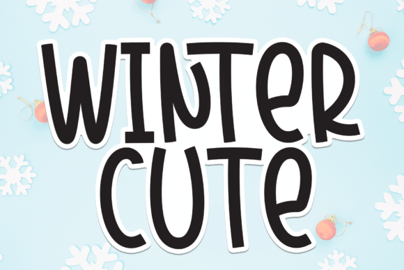 Winter Cute Font: A Sweet Handwritten Typeface for Editorial Warmth