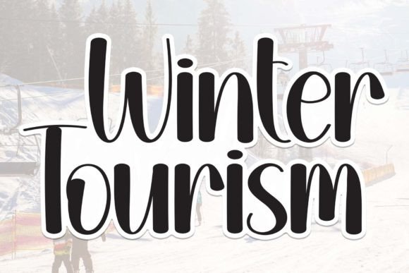 Winter Tourism: A Font for Thoughtful Editorial Mood